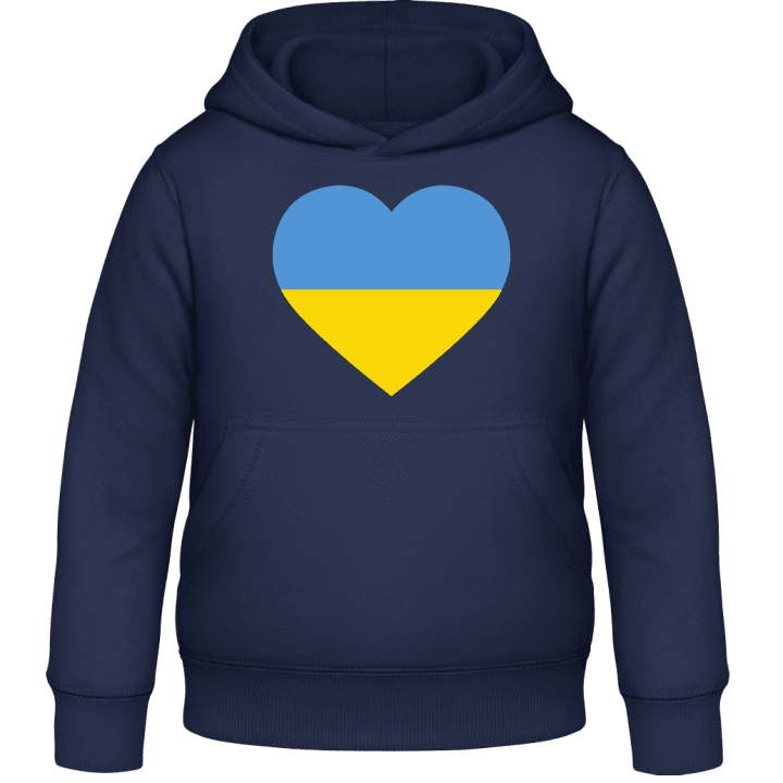 Ukraine Heart Flag Kids Hoodie contain pic