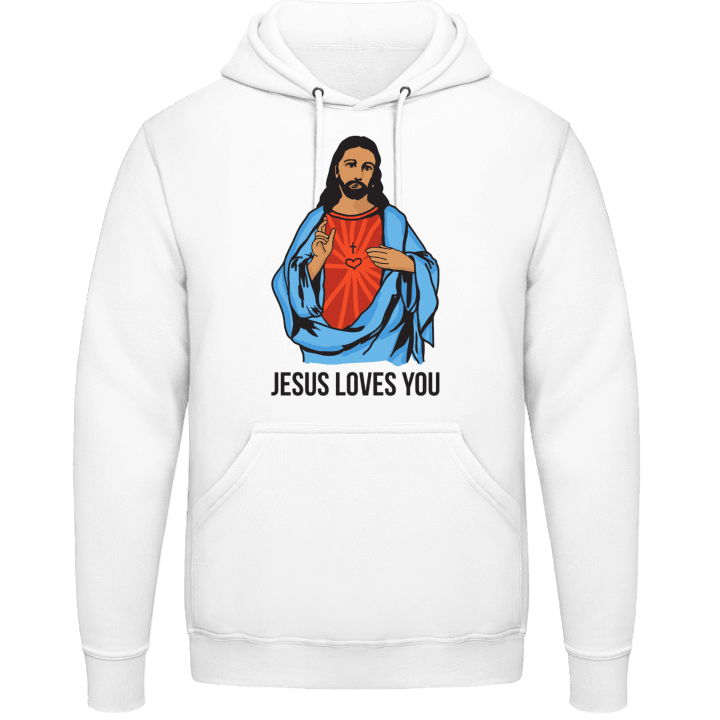 Jesus Loves You Sudadera con capucha contain pic