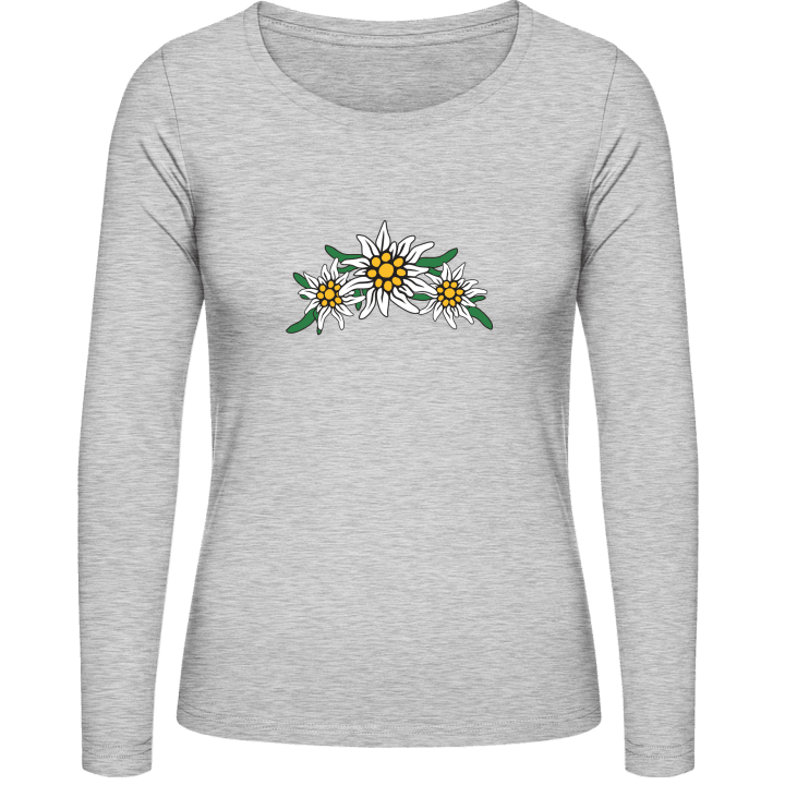 Edelweiss Flowers Langærmet skjorte til kvinder 0 image