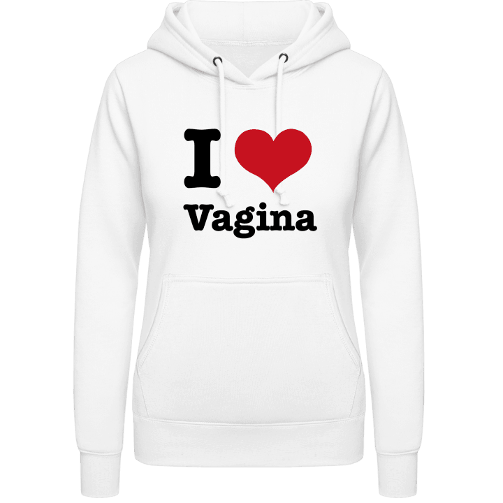 I Love Vagina Sudadera con capucha para mujer contain pic
