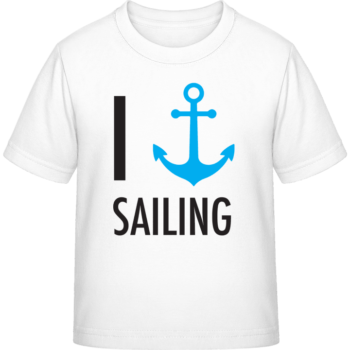 I heart Sailing T-skjorte for barn contain pic