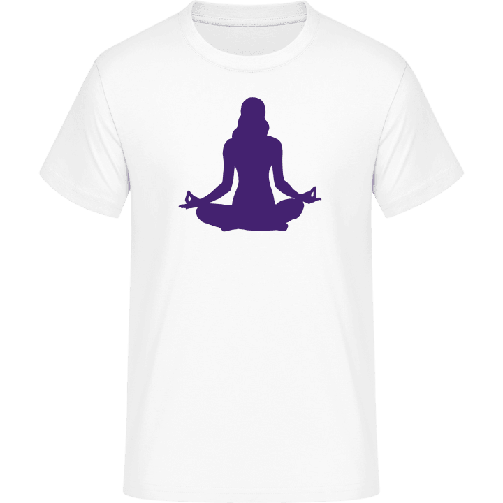 Yoga Female Silhouette T-skjorte contain pic