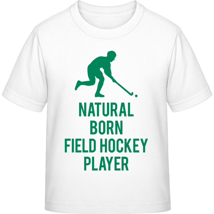 Natural Born Field Hockey Player T-skjorte for barn contain pic