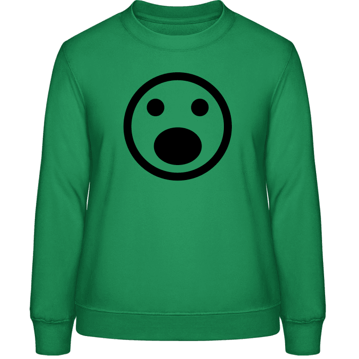 Horrified Smiley Frauen Sweatshirt contain pic