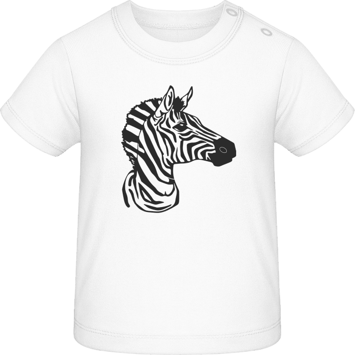 Zebra Head Baby T-skjorte 0 image