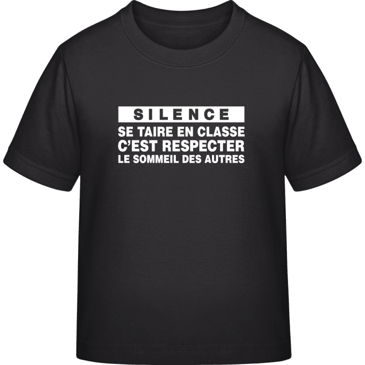 Silence T-shirt pour enfants contain pic