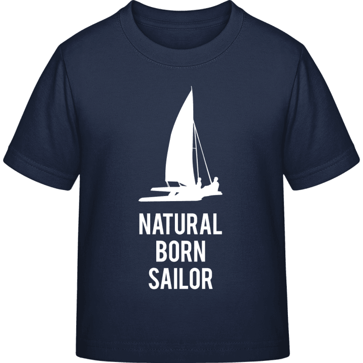 Natural Born Catamaran Sailor T-shirt för barn contain pic