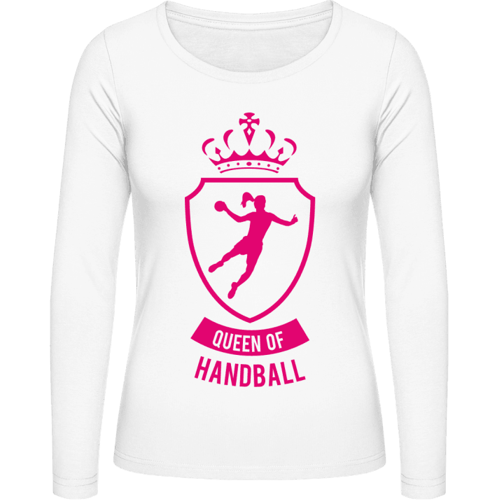 Queen Of Handball Kvinnor långärmad skjorta contain pic