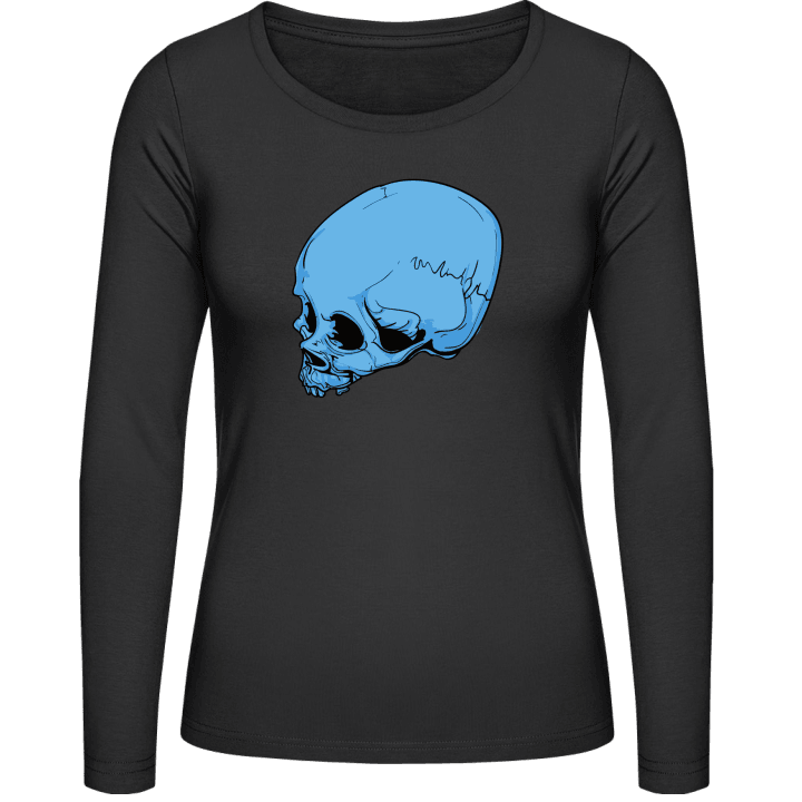 Blue Skull Vrouwen Lange Mouw Shirt 0 image