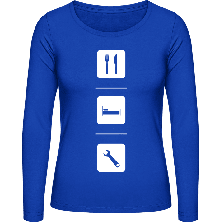 Eat Sleep Work Tool T-shirt à manches longues pour femmes 0 image