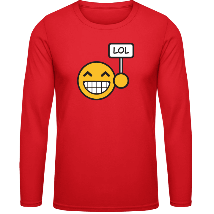 LOL Smiley Face Long Sleeve Shirt contain pic