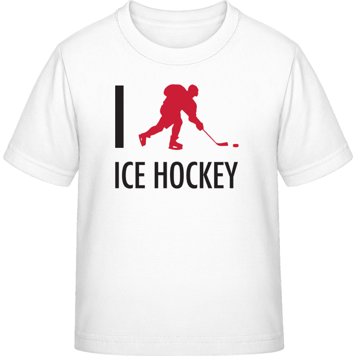 I Love Ice Hockey Kinder T-Shirt contain pic