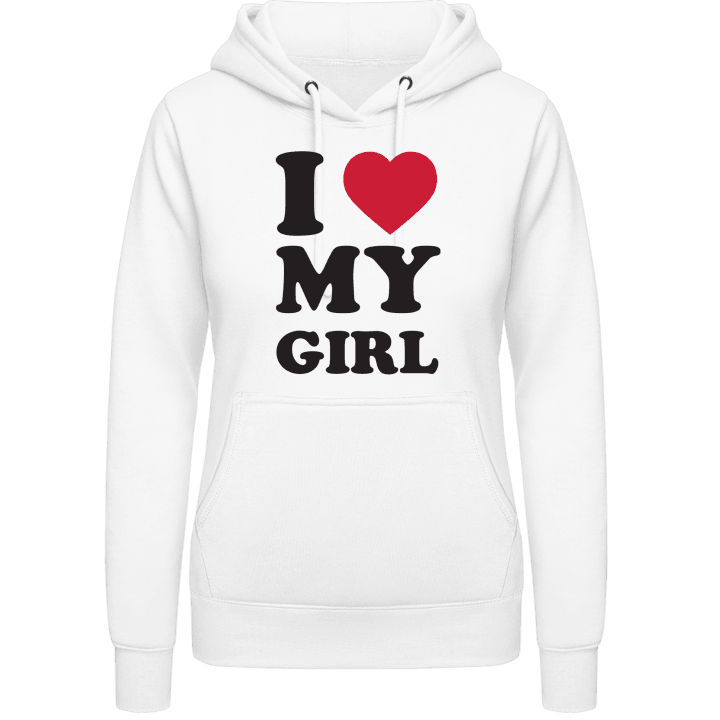 I Heart My Girl Vrouwen Hoodie contain pic