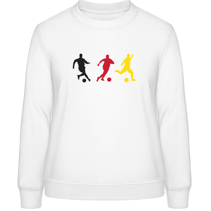 German Soccer Silhouettes Sweatshirt för kvinnor contain pic