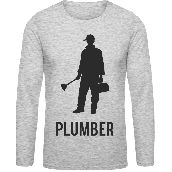 Plumber Logo Shirt met lange mouwen contain pic