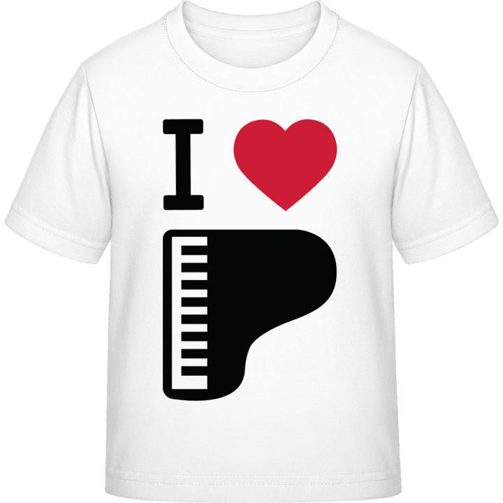 I Heart Piano T-shirt för barn contain pic