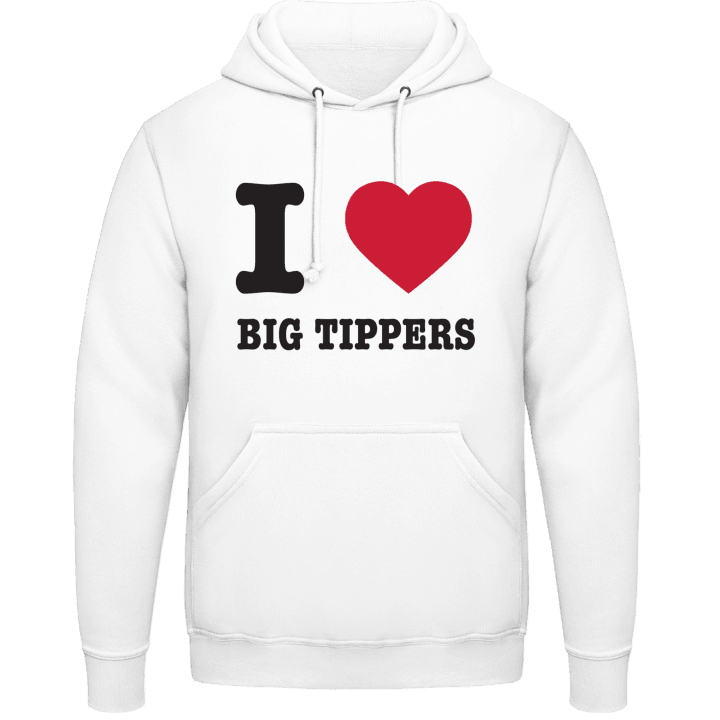 I Love Big Tippers Felpa con cappuccio contain pic