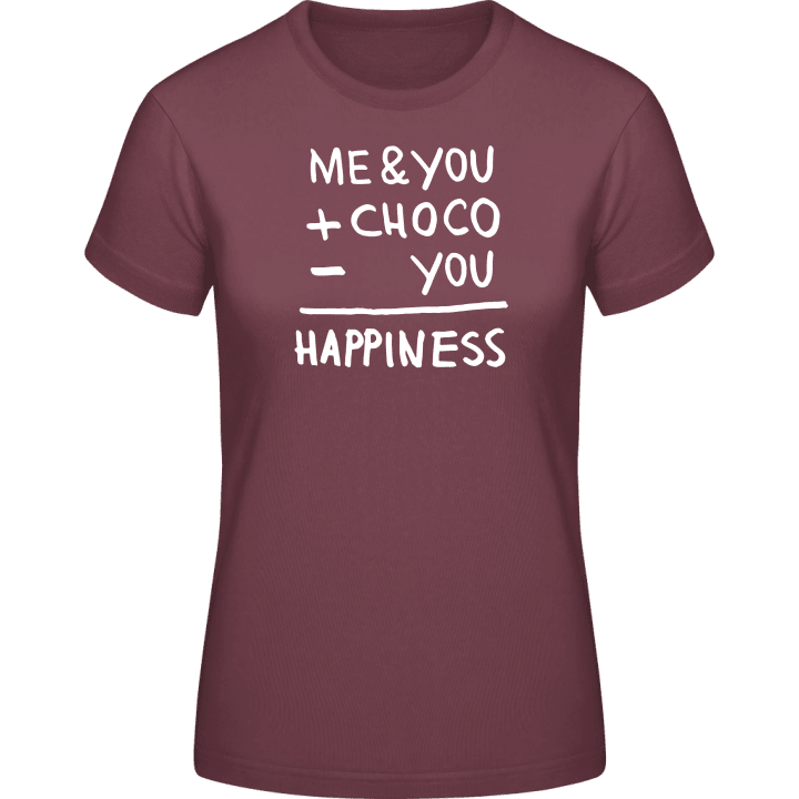 Me & You + Choco - You = Happiness Vrouwen T-shirt 0 image