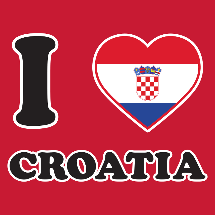 I Love Croatia Frauen Kapuzenpulli 0 image