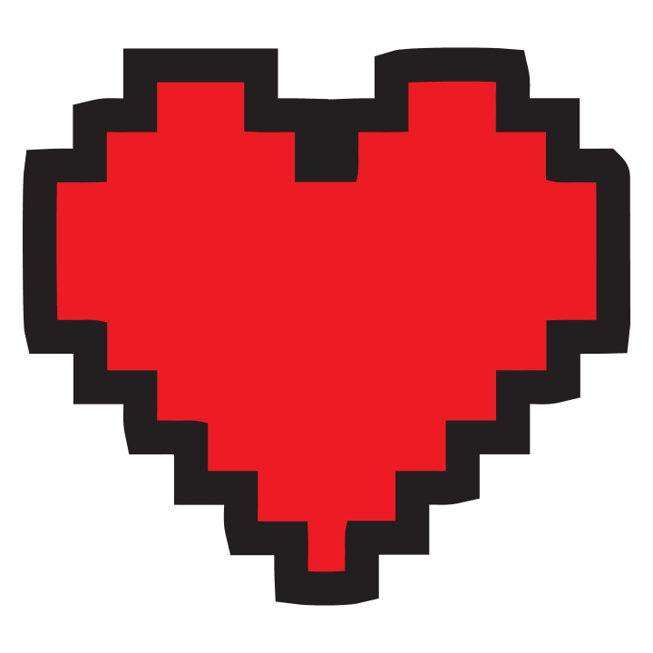 Big Pixel Heart Vauva Romper Puku 0 image