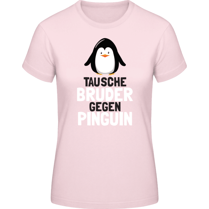Tausche Bruder gegen Pinguin Vrouwen T-shirt 0 image