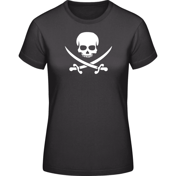 Pirate Skull With Crossed Swords T-shirt för kvinnor 0 image