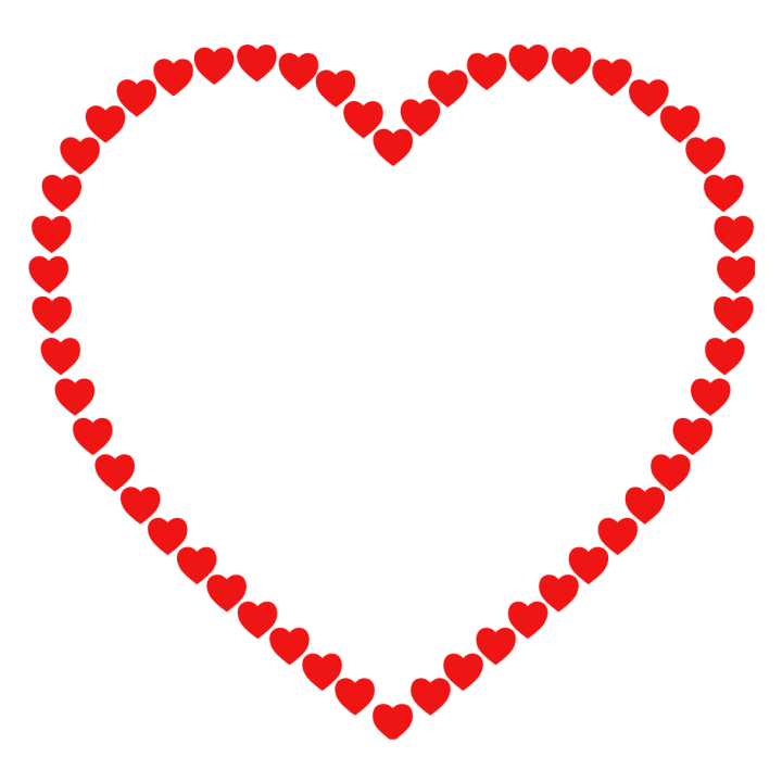 Hearts Outline T-shirt för kvinnor 0 image
