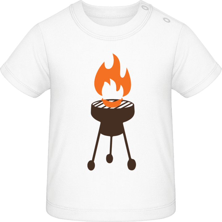 Grill on Fire T-shirt för bebisar contain pic