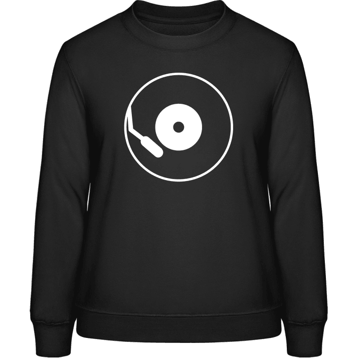 Vinyl Record Outline Sweatshirt för kvinnor contain pic