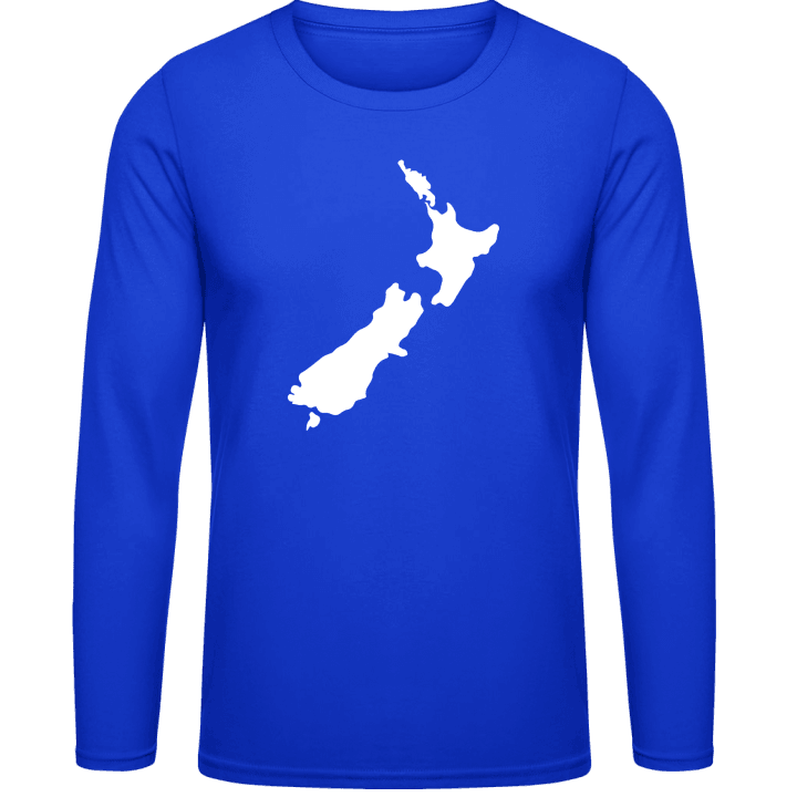 New Zealand Country Map Langarmshirt contain pic