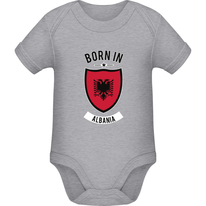 Born in Albania Baby romper kostym contain pic