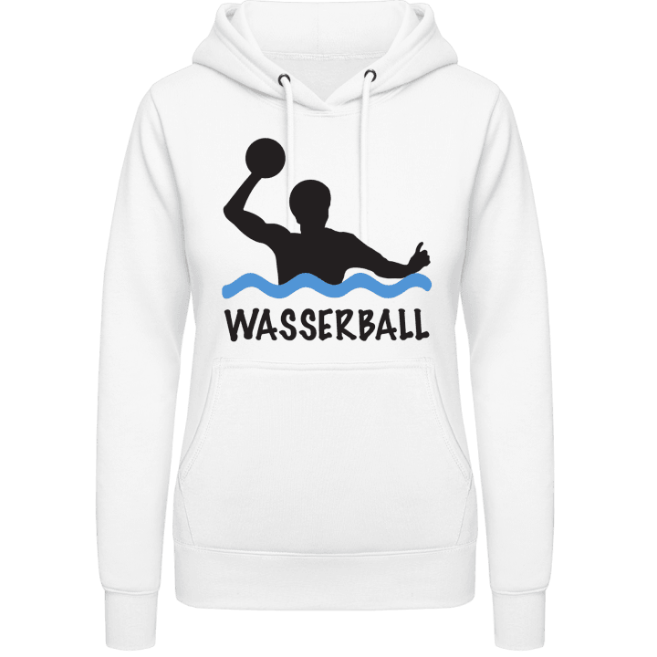 Wasserball Silhouette Frauen Kapuzenpulli contain pic