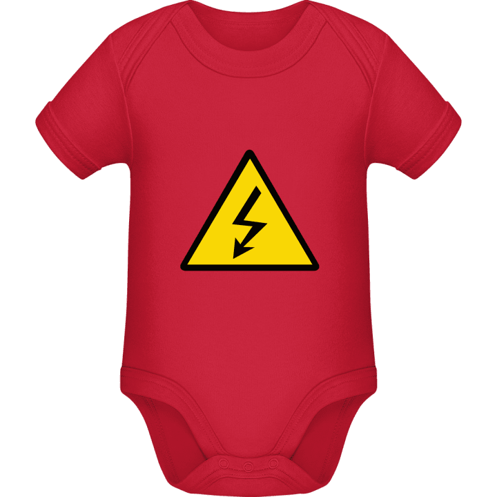 Electricity Warning Baby Strampler contain pic
