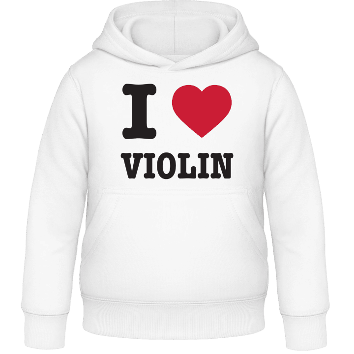 I Love Violin Felpa con cappuccio per bambini contain pic