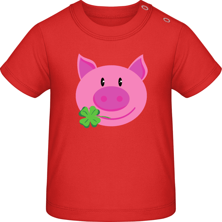 Lucky Pig With Clover T-shirt för bebisar 0 image