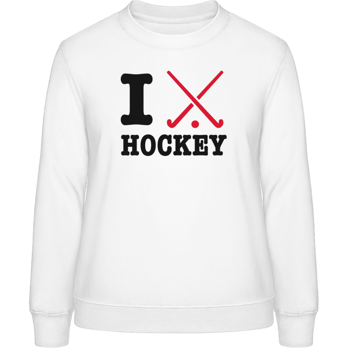 I Heart Field Hockey Vrouwen Sweatshirt contain pic