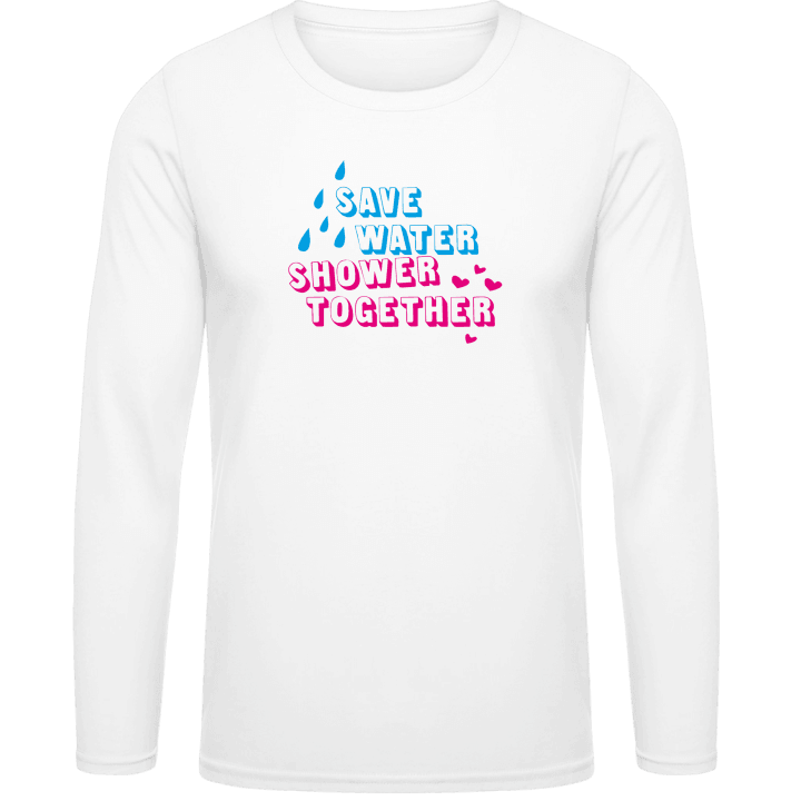 Save Water Shower Together T-shirt à manches longues 0 image