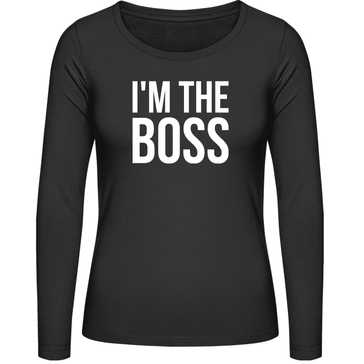 I'm The Boss Langermet skjorte for kvinner contain pic
