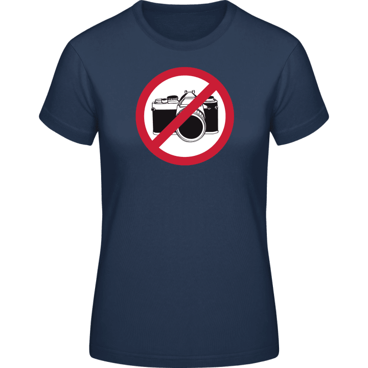 No Pictures Warning Frauen T-Shirt 0 image