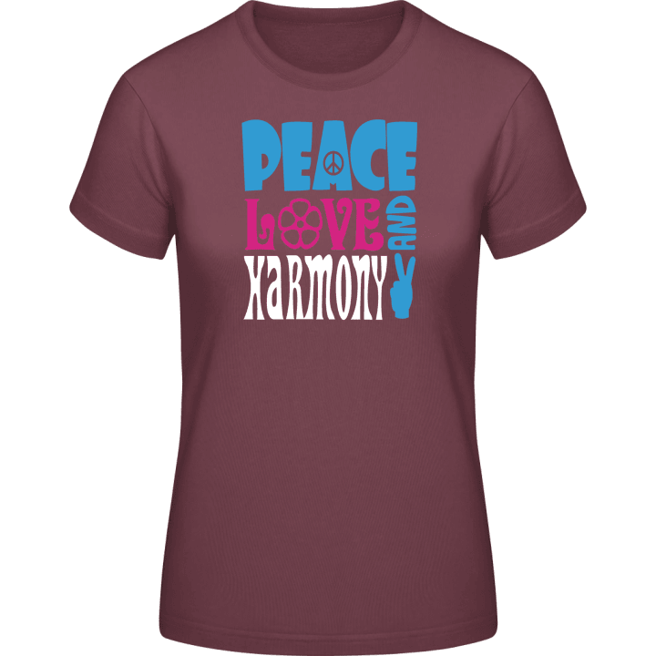 Peace Love Harmony Vrouwen T-shirt 0 image