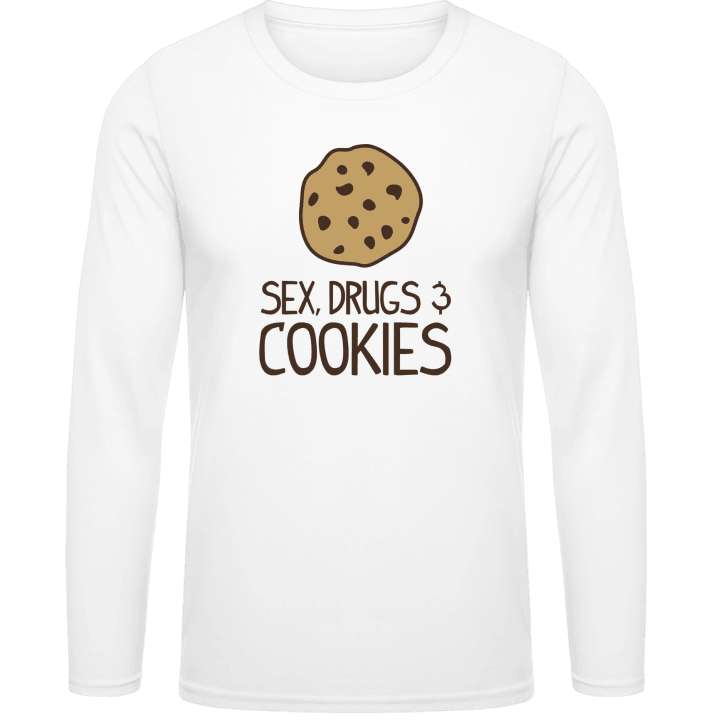 Sex Drugs And Cookies T-shirt à manches longues contain pic
