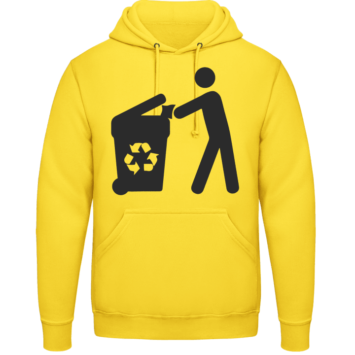 Garbage Man Logo Felpa con cappuccio contain pic
