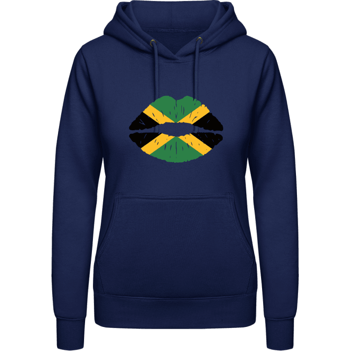 Jamaican Kiss Flag Hoodie för kvinnor contain pic