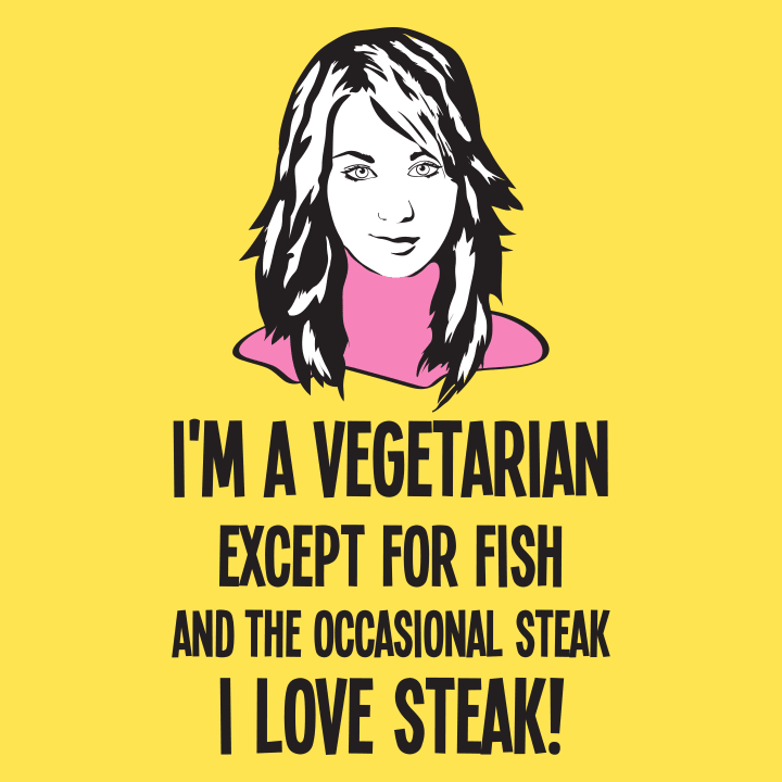 Vegetarian Except For Fish And Steak Kinder Kapuzenpulli 0 image