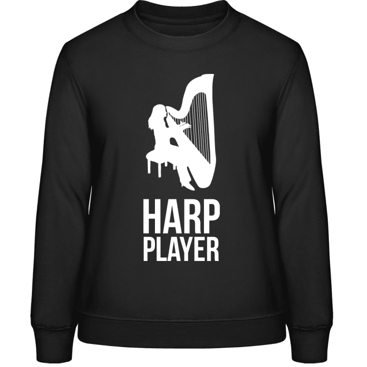 Female Harp Player Frauen Sweatshirt contain pic