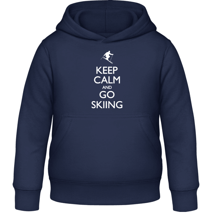 Keep Calm and go Skiing Kinder Kapuzenpulli contain pic