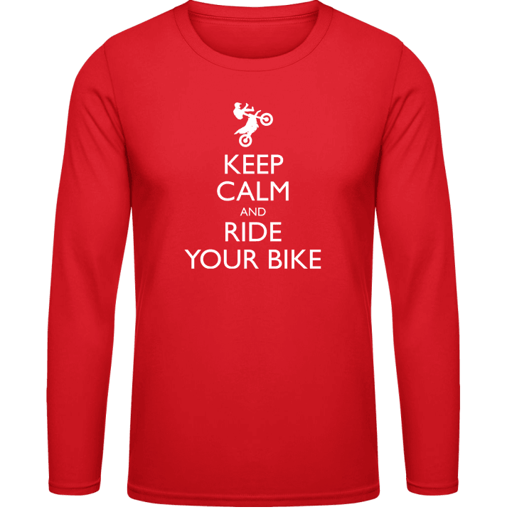 Ride Your Bike Motocross T-shirt à manches longues contain pic