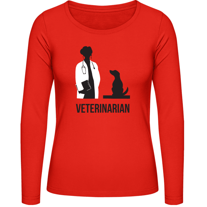 Female Veterinarian T-shirt à manches longues pour femmes contain pic