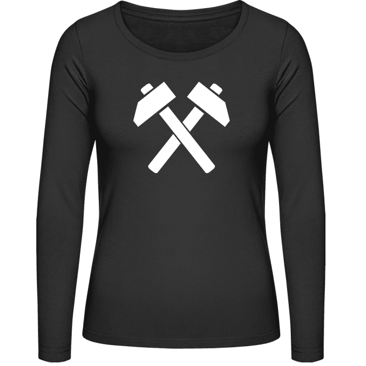 Crossed Hammers T-shirt à manches longues pour femmes contain pic