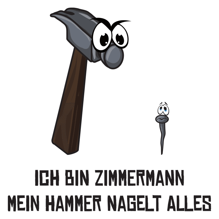 Ich bin Zimmermann Mein Hammer Nagelt Alles T-shirt à manches longues 0 image